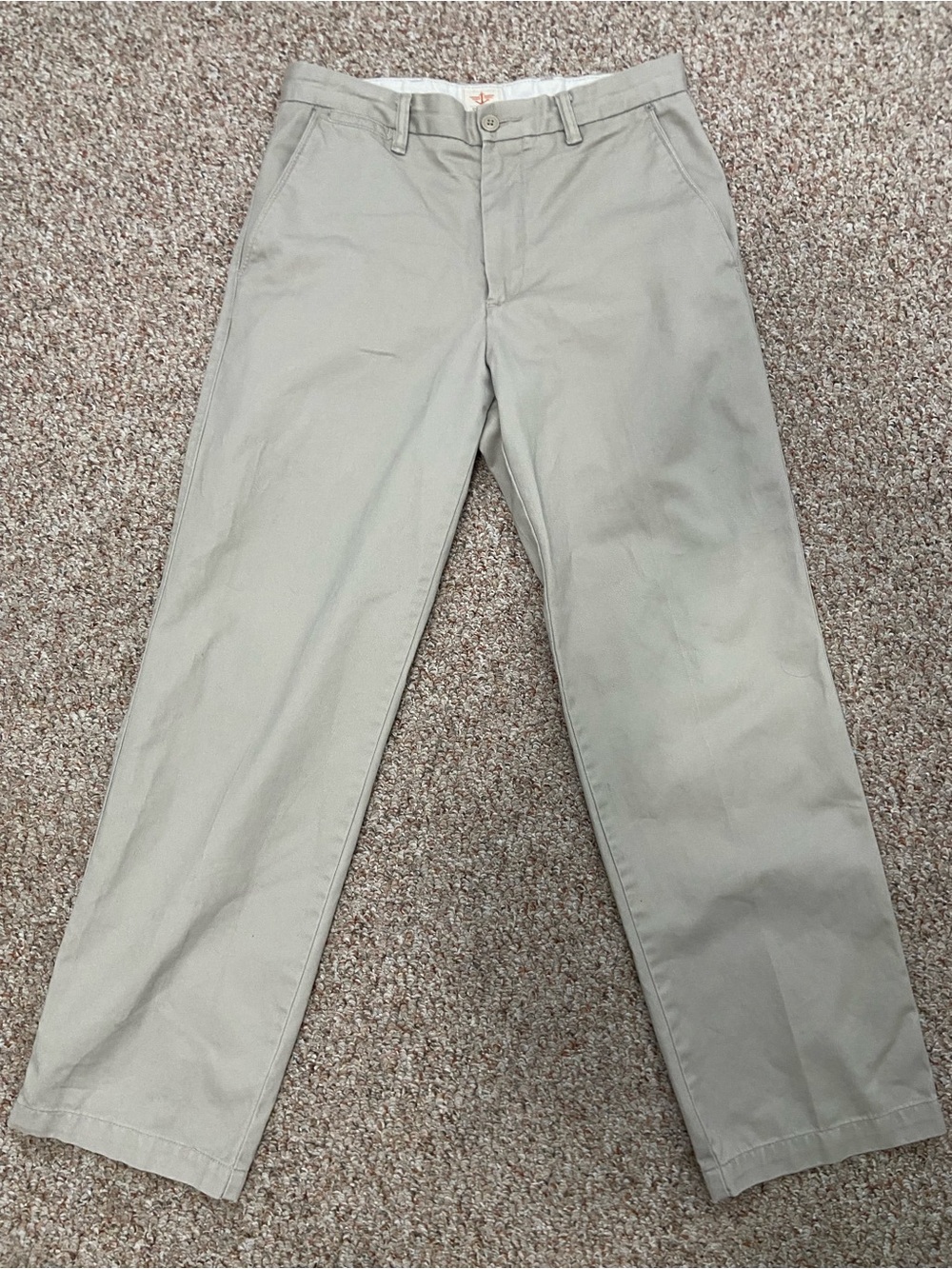 Classic Men's Straight Chino Pants in Light Khaki